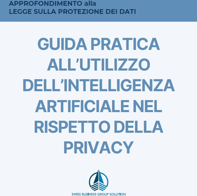 COPERTINA Guida pratica all’utilizzo dell’intelligenza artificiale nel rispetto della privacy